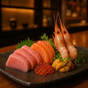 Elegant Sashimi Platter — Premium Sushi Bar Presentation