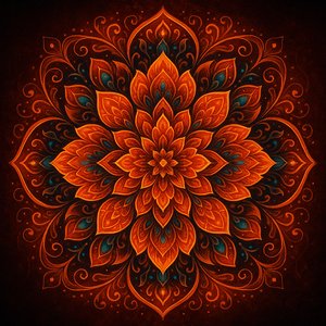 Ember Blossom Mandala