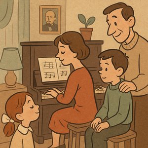 Evening Piano at Home