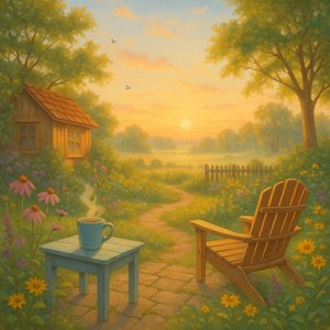 First Light Over the Wildflower Path