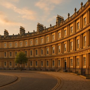 Golden Hour at The Circus, Bath