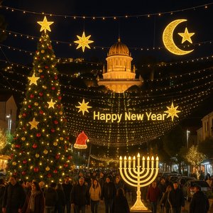Haifa Night Festival — Lights of Christmas & New Year