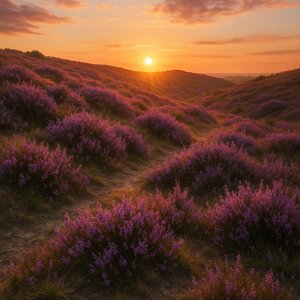 Heather Hills at Sunset