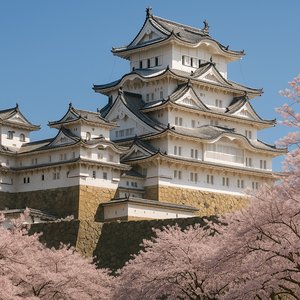 Himeji Castle in Springlight