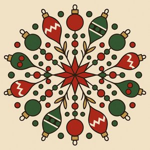 Holiday Ornament Mandala