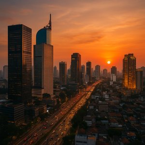 Jakarta Sunset Artery