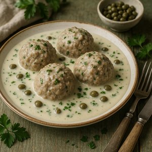 Königsberger Klopse — Meatballs in Creamy Caper Sauce