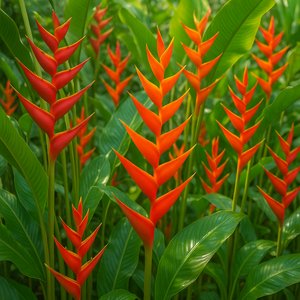 Lobster Claw Heliconia Garden