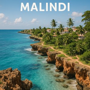 Malindi Cliffs: Coral Coastline and Turquoise Sea