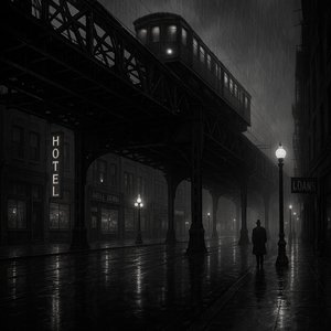 Midnight on the El — Rainy Chicago, 1930