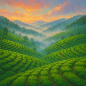 Mist Over the Tea Terraces