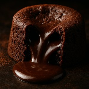 Molten Chocolate Lava Cake Close-Up