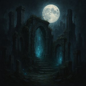 Moonlit Ruins of the Luminous Gate