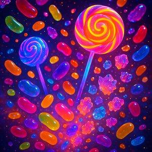 Neon Candy Explosion