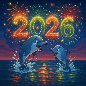 New Year Splash: 2026 Dolphins Celebration