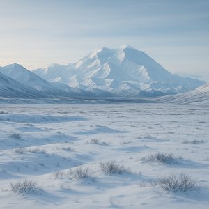 Pale Arctic Light over Denali