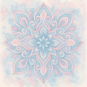 Pastel Watercolor Mandala