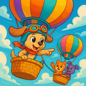 Pilot Puppy’s Balloon Rescue