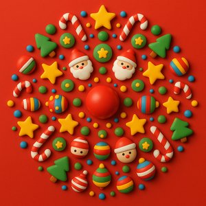 Playful Holiday Mandala