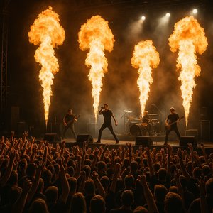 Pyro-Powered Rock Show