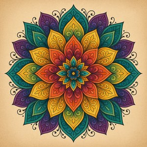Radiant Floral Mandala