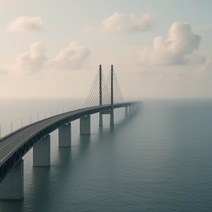 Øresund Bridge Into the Mist
