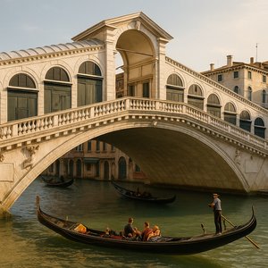 Rialto Bridge at Golden Hour