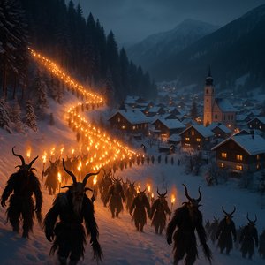 River of Fire: Krampuslauf Through a Snowbound Alpine Village