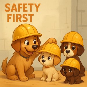 Safety First: Construction Puppy Coach