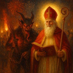 Saint Nicholas and the Krampus: Light and Shadow in Parade