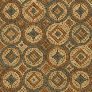 Seamless Ancient Stone Mosaic Pattern