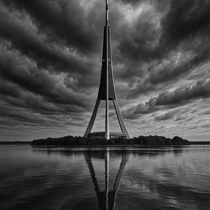 Sentinel Over the Daugava