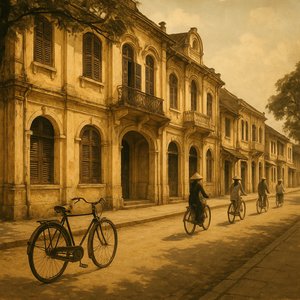 Sepia Street — Hanoi, 1940