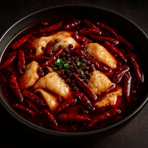Sichuan Boiled Fish (Shuizhu Yu) in Chili Oil