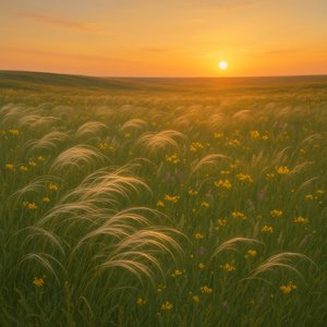 Silver Feathers at Golden Hour