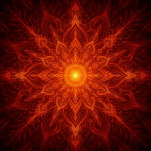 Solar Mandala of Fire