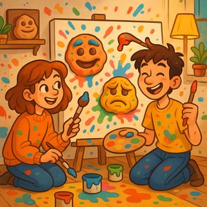 Splatter Studio: Happy & Moody Faces