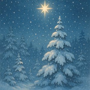 Starlit Winter Night