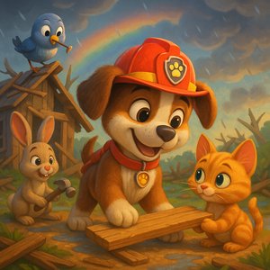 Storm Helpers: Puppy Leads the Rebuild