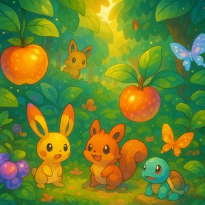 Sunlit Glade of Friendly Forest Sprites