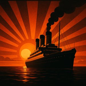 Sunset Liner — Art Deco Voyage