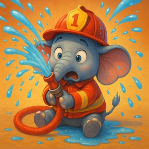 Surprised Firefighter Calf