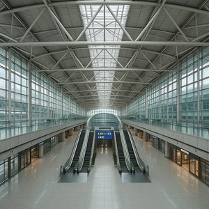 Symmetric Light: Incheon International Airport Terminal Interior
