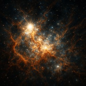 Tarantula Nebula — Extreme Starburst and Chaotic Filaments