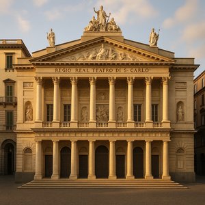 Teatro di San Carlo at Golden Hour