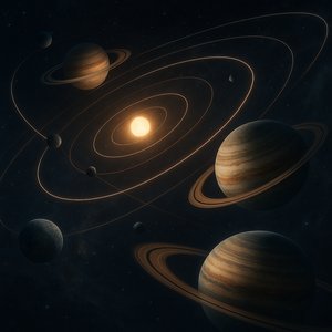 Tilted System: Luminous Orbits of an Alien Solar Family