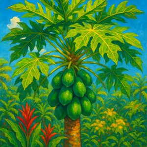Tropical Papaya Crown