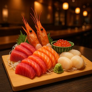 Vibrant Omakase Sashimi Platter