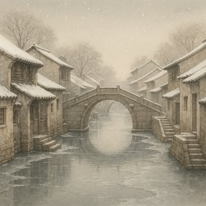 Winter in a Jiangnan Water Town