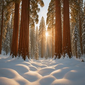 Winter Light Among the Giant Sequoias